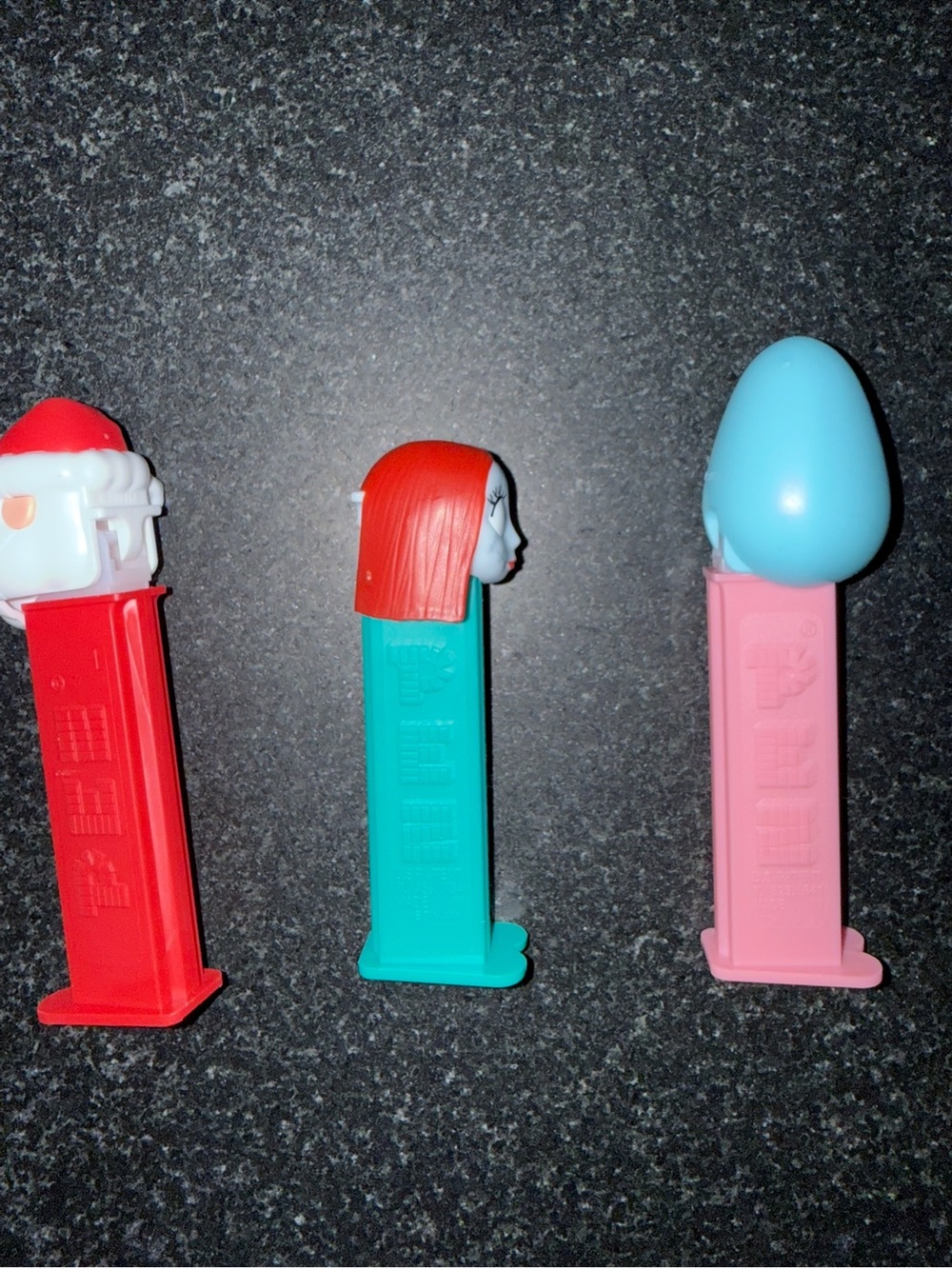 PEZ Candy Dispenser - Assorted Red, Teal, Pink Character Heads -